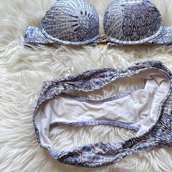 Victoria’s Secret 2014 Bombshell Push-up Blue and white bikini set - Picture 4 of 8
